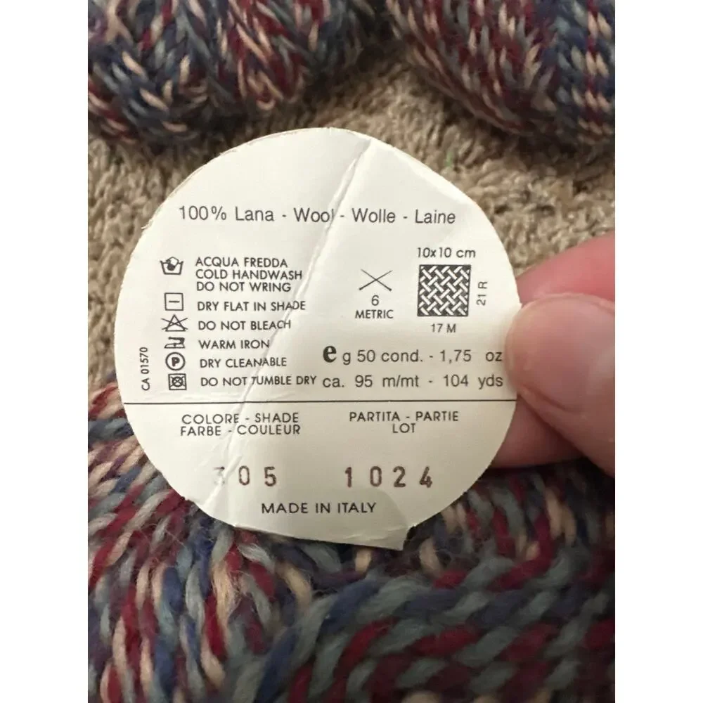 Missoni Rishiri yarn by Filatura Di Crosa 100% wool Lot of 3 New